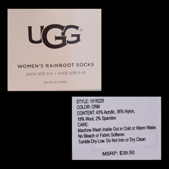 UGG Women's Rainboot Socks - Picture 9 of 9